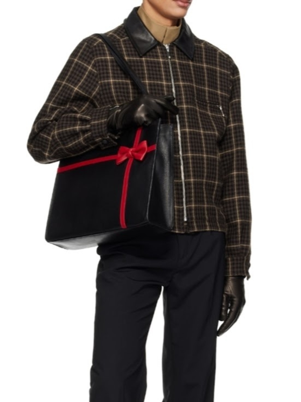 ERNEST W BAKER Leather Present Tote Bag - UNISEX